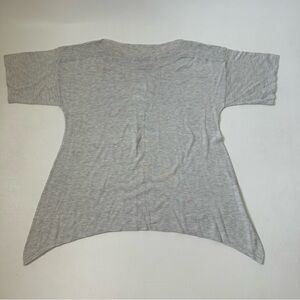 Neiman Marcus Soft Asymmetrical Knit Short Sleeve Top Womens Size Large